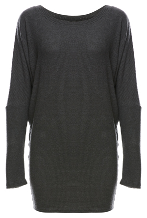 Roberta Brushed Ribbed Long Sleeve Tunic