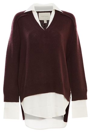 Brochu Walker V-Neck Layered Pullover