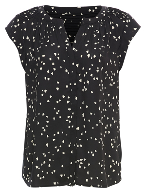 Daniel Rainn Short Sleeve Split Neck