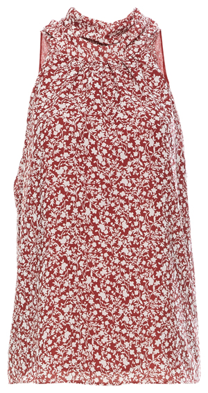 WILLOW Sleeveless Printed Woven Top