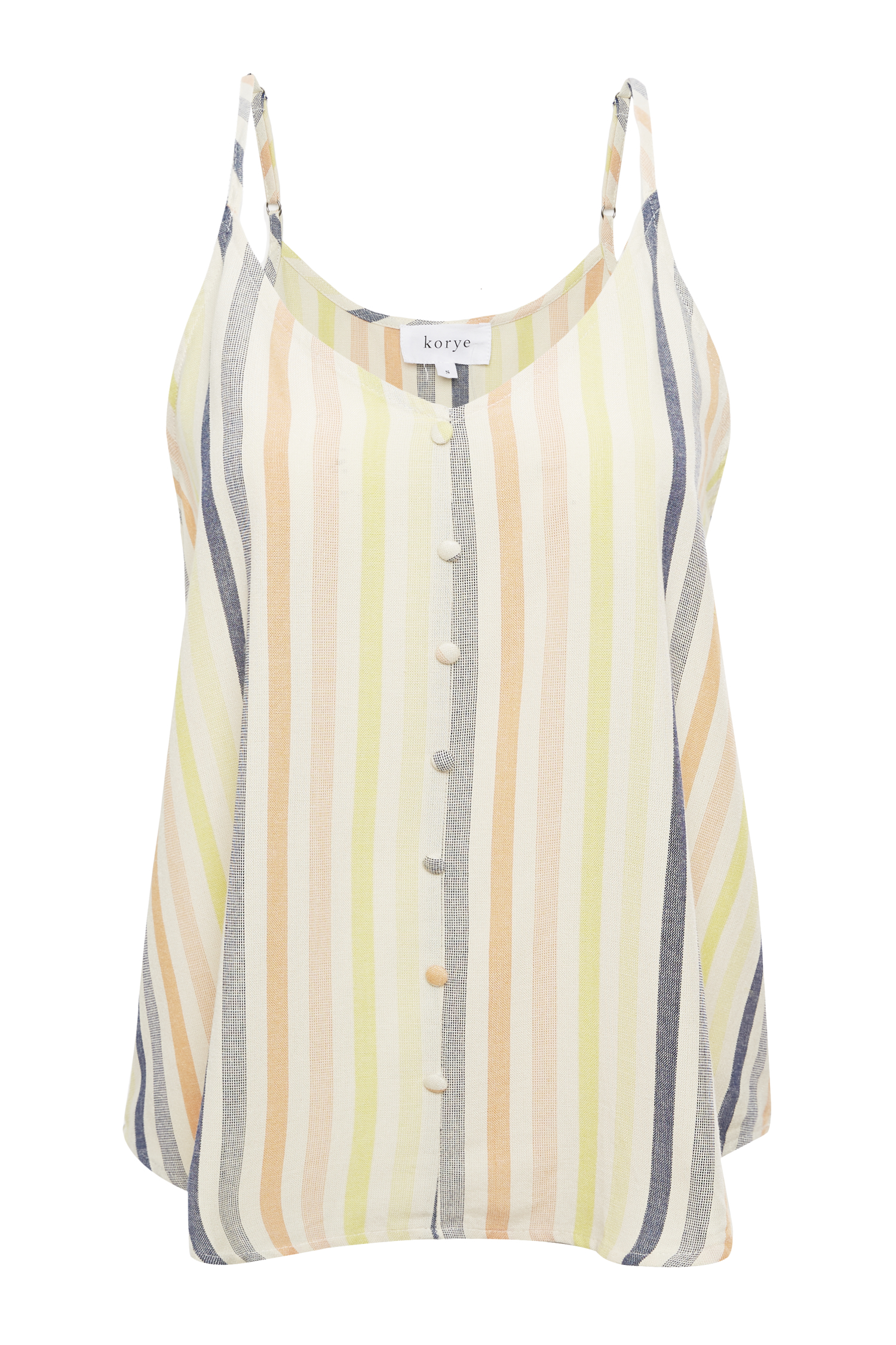 Candy Striped V-Neck Tank
