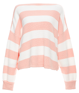 French Connection Stripe Boatneck Sweater