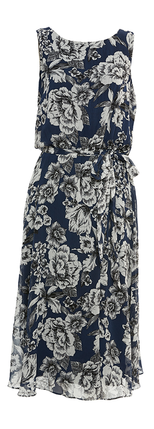 Floral Print Sleeveless Dress