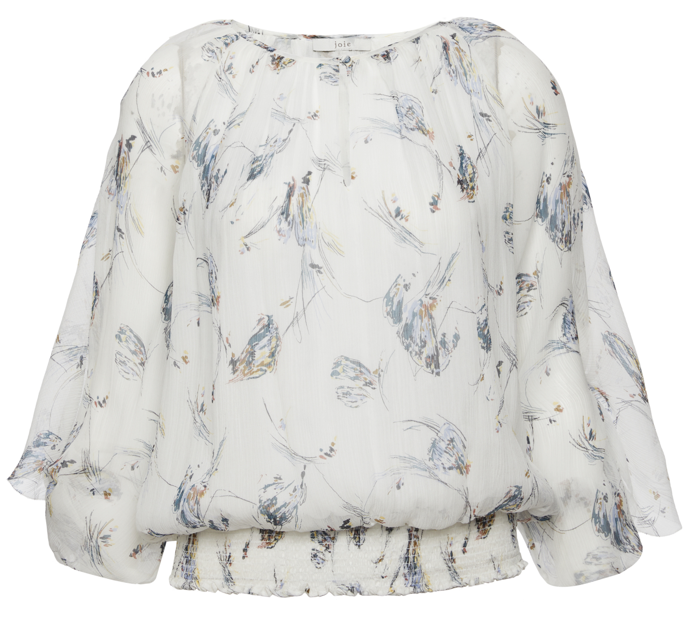 Joie Sheer Sleeve Blouse