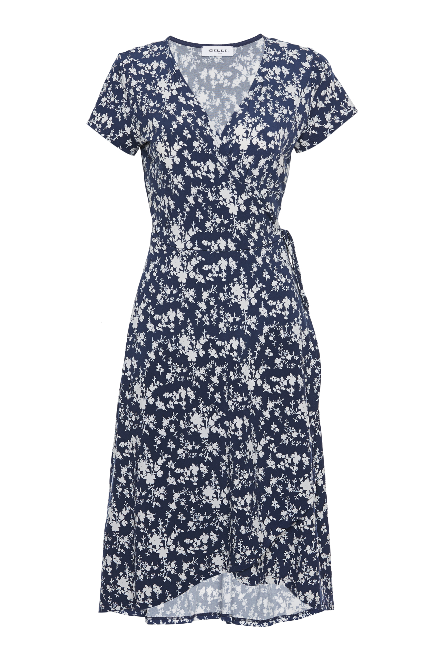Short Sleeve Wrap Dress