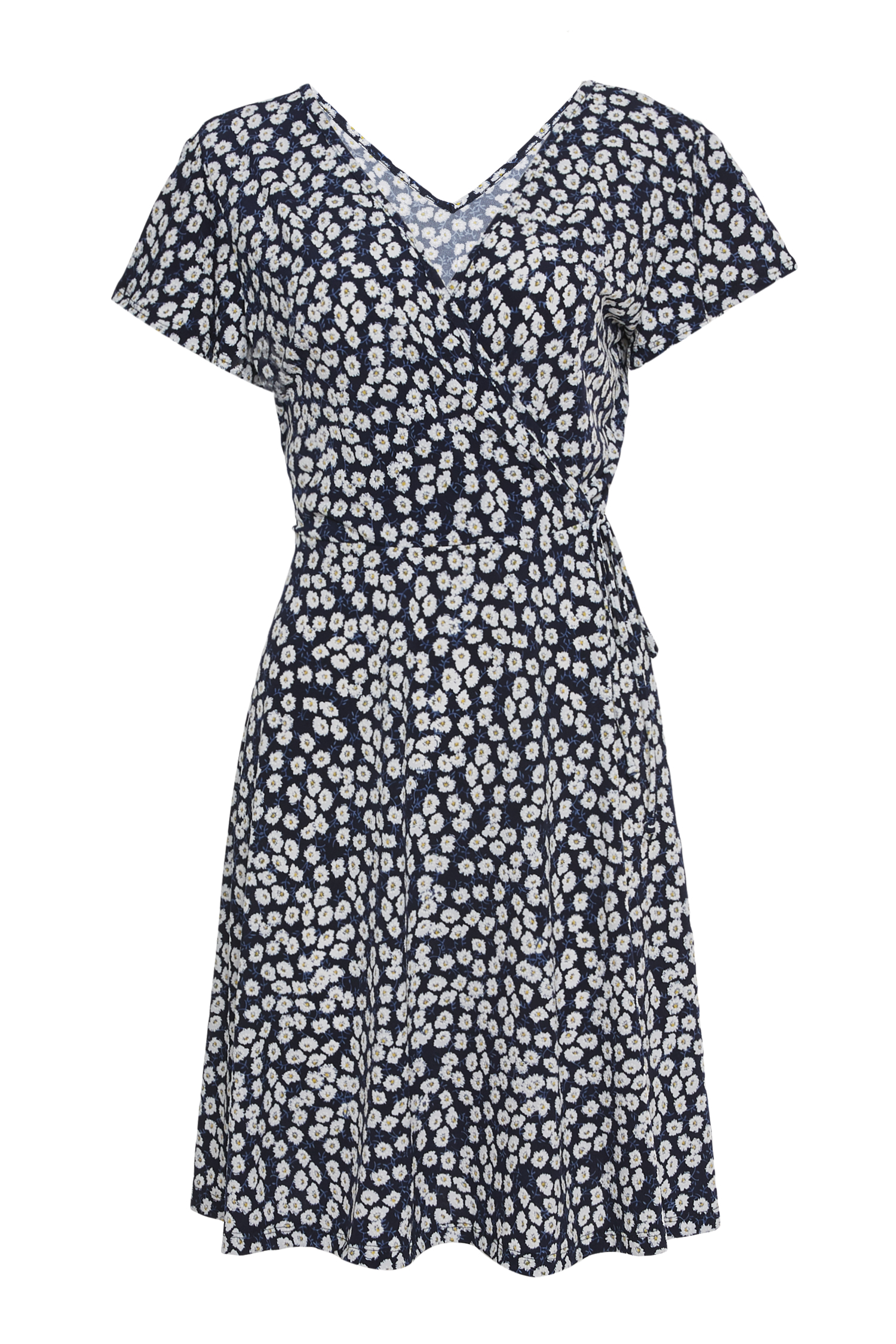 Surplice Short Sleeve Dress