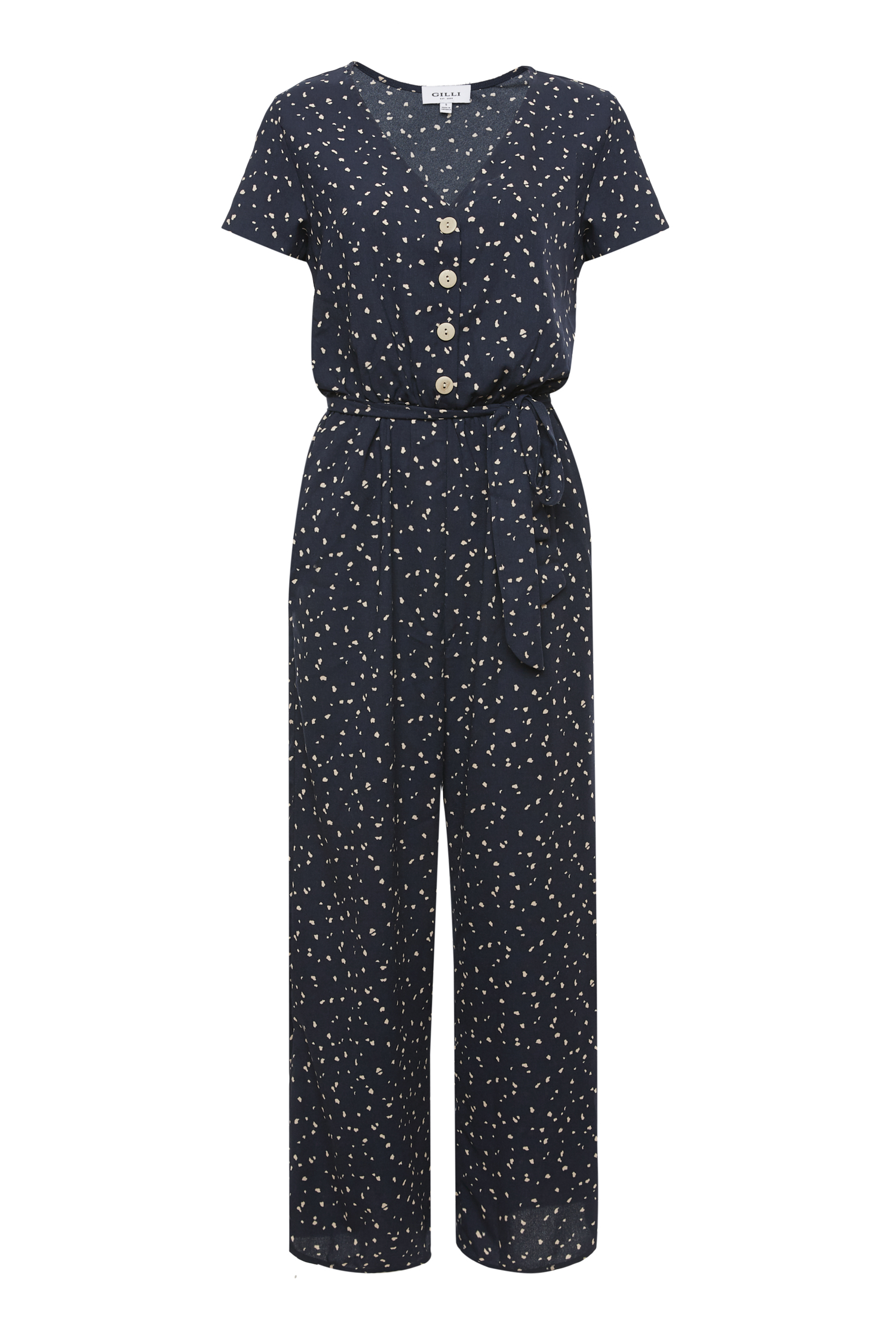 Gilli Short Sleeve Wide Leg Jumpsuit