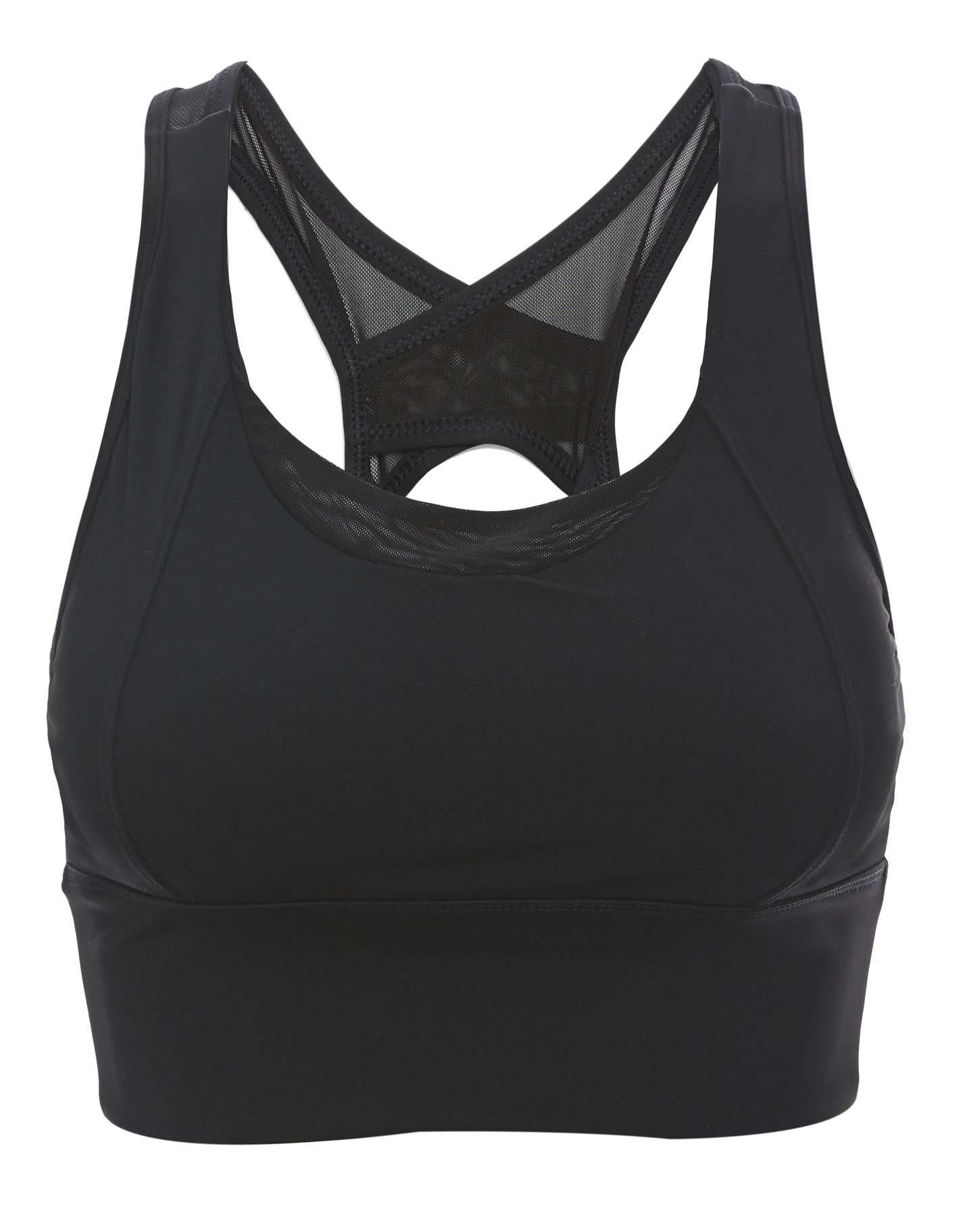 Mesh Detail Sports Bra