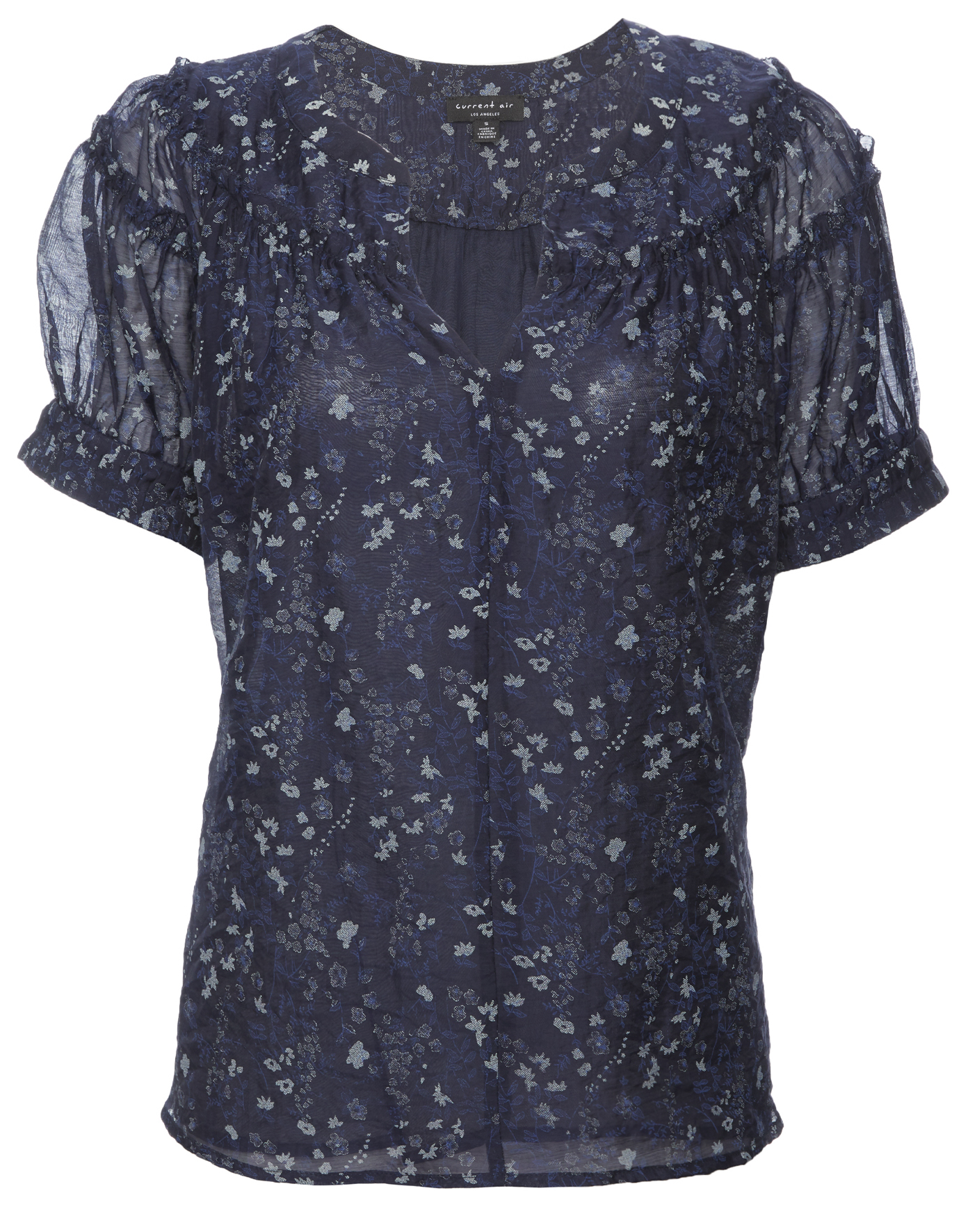 Floral Puff Sleeve Blouse