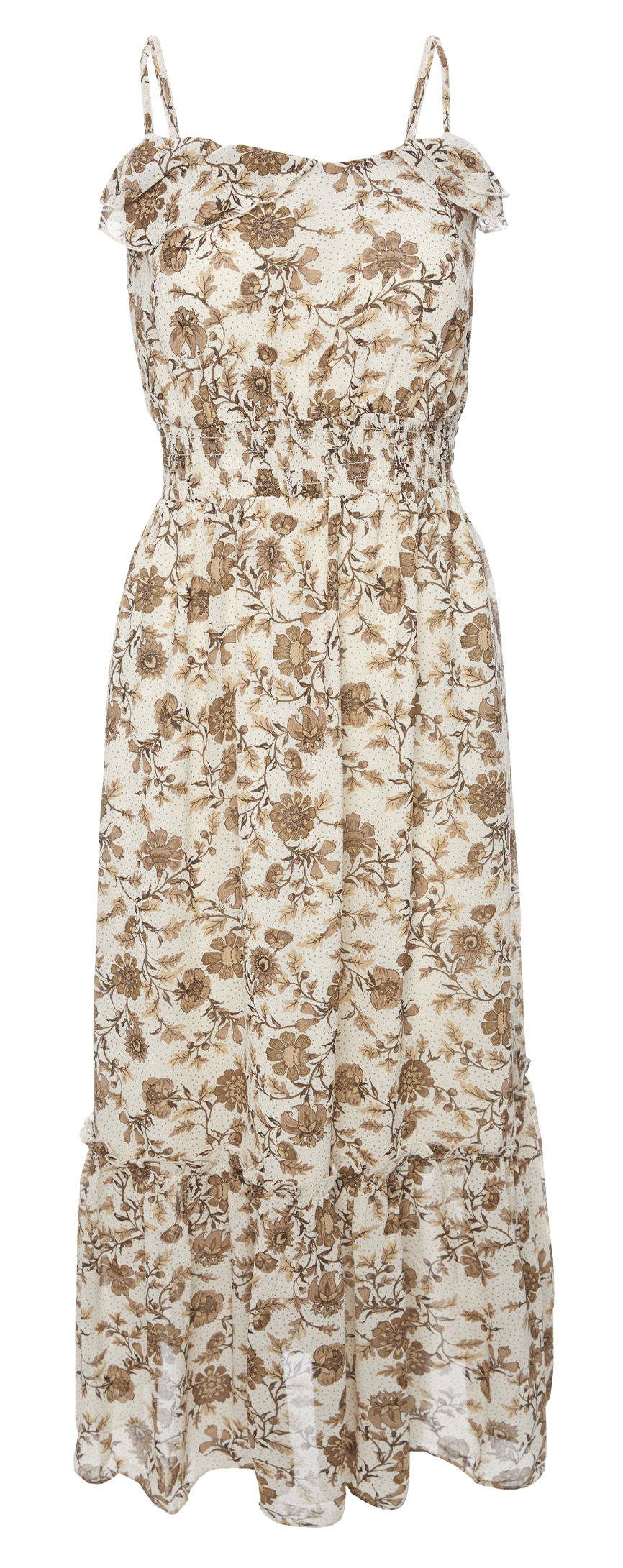 Smocked Waist Midi Dress