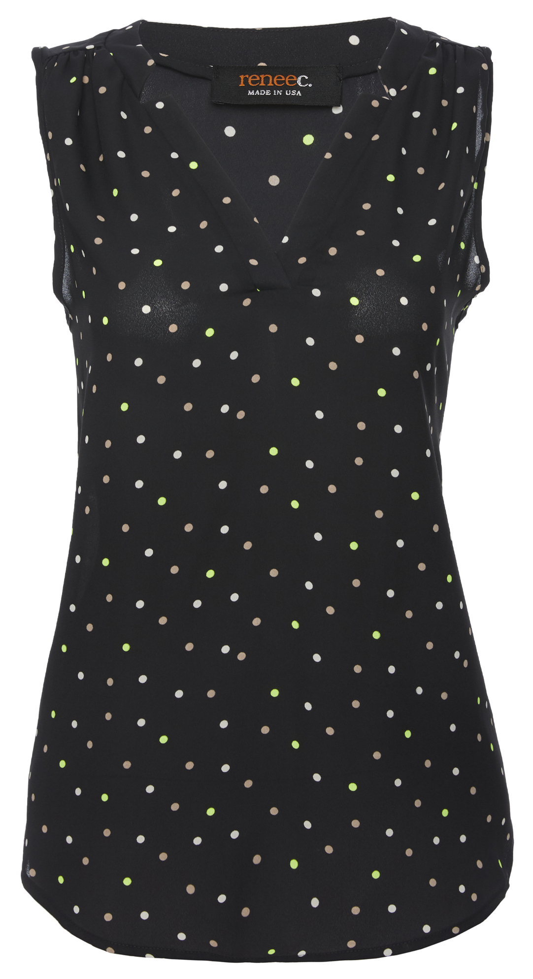 V Neck Sleeveless Top