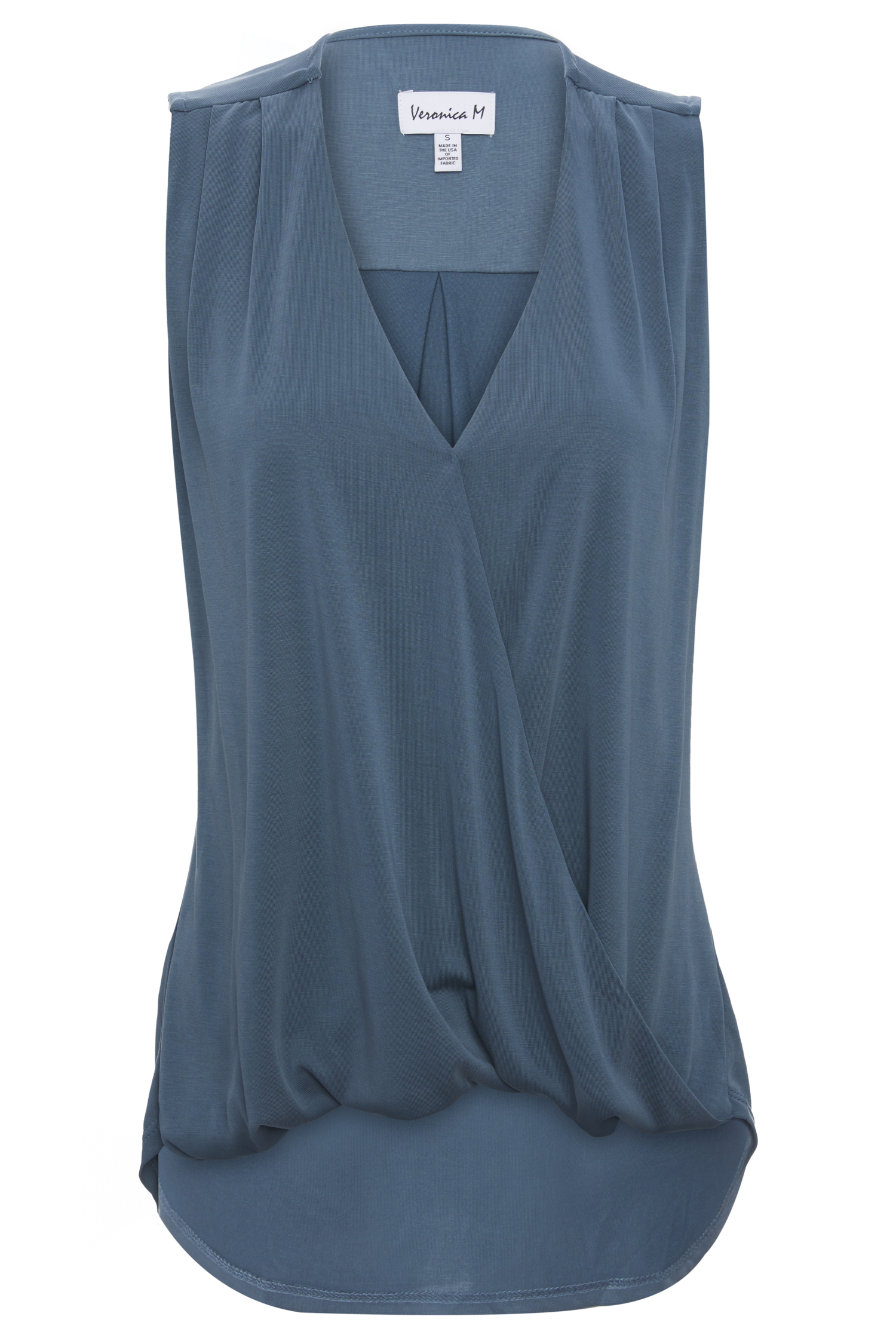 Veronica M Sleeveless Cupro Surplice Top