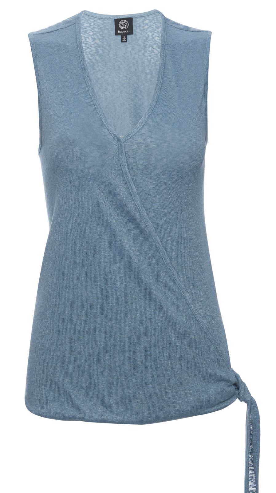 B Collection by Bobeau Sleeveless Surplice Tie Side