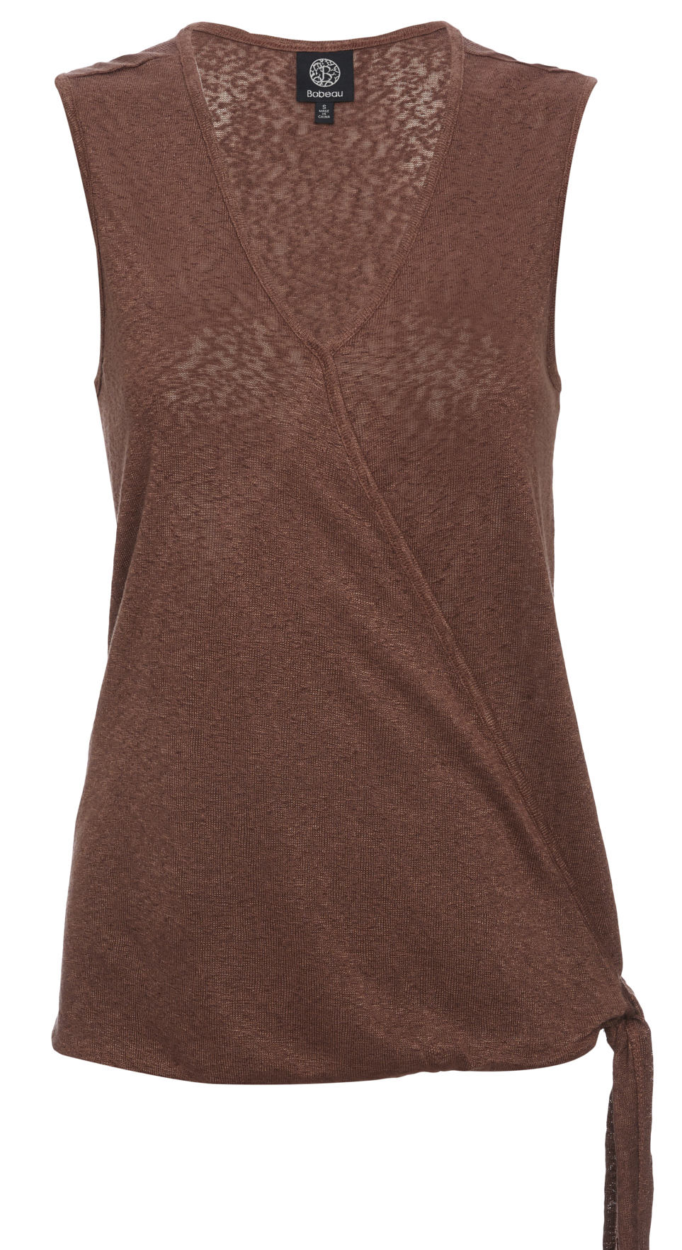 B Collection by Bobeau Sleeveless Surplice Tie Side