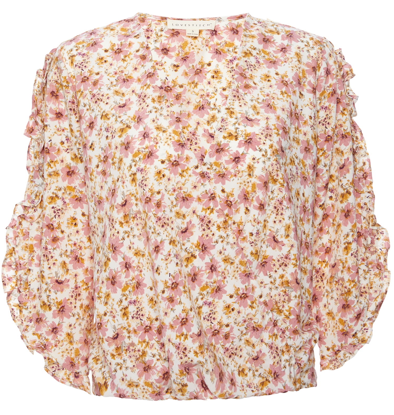 Floral Surplice Top