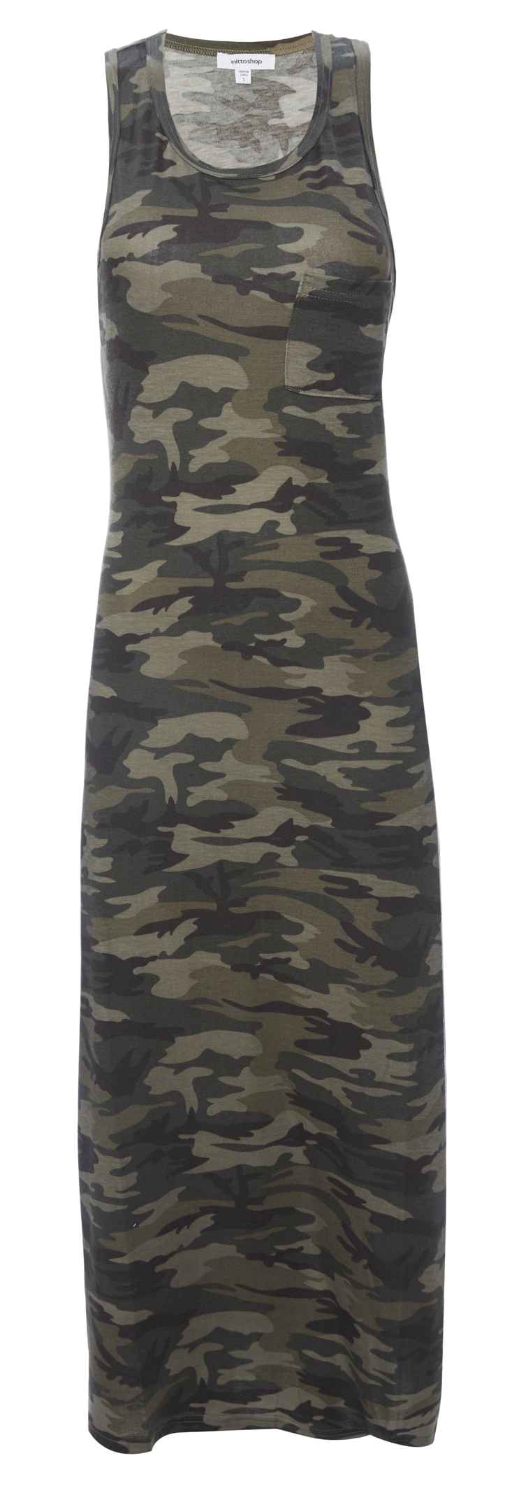 Racerback Camo Print Dress