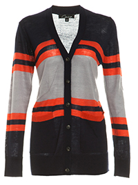 Color Block Striped Cardigan