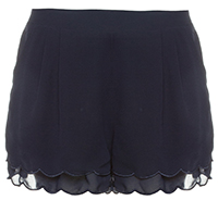 Scalloped Edge Shorts