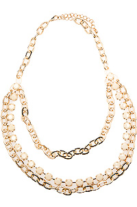 Stoned Chain Necklace