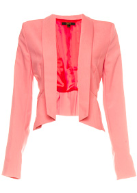 Ruffle Back Blazer