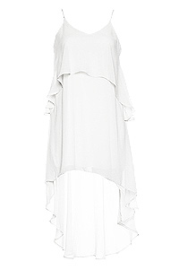High Low Flutter Dress