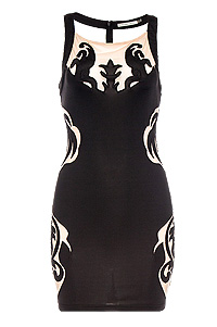 Filigree Cutout Dress