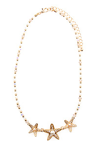 Sparkling Starfish Necklace