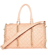 Quilted Chain Trim Purse