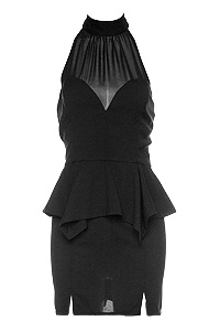 Little Black Peplum Dress