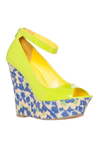 Vibrant Floral Base Wedges
