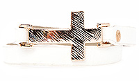 Cross Wrap Leatherette Bracelet