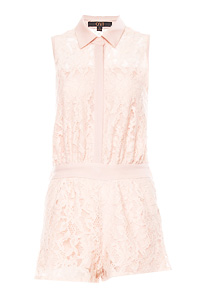 Collared Lace Romper