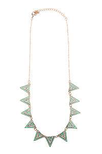 Spearmint Spike Necklace