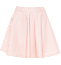 Simple Leatherette Circle Skirt