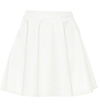 Simple Leatherette Circle Skirt
