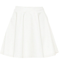 Simple Leatherette Circle Skirt