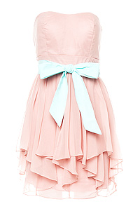 Sweet Strapless Party Dress