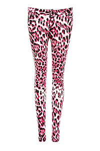 Bright Leopard Print Jeans