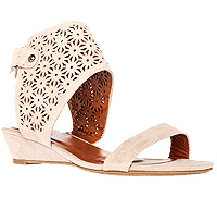 Laser Cut Cuff Sandals