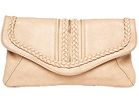 Braid and Zipper Accent Clutch