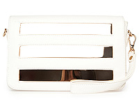 Behind Bars Purse in Ivory | DAILYLOOK