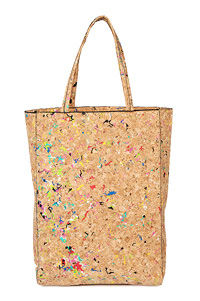 Color Flecked Cork Tote