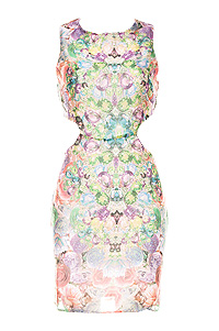 Gem and Rose Cutout Dress
