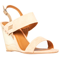 Wooden Heel Wedge Sandals