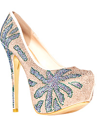 Luxe Crystal Platform Heels