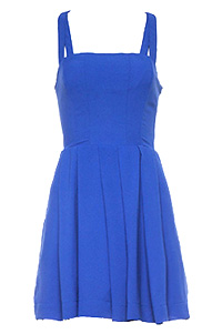 Cross Back Pleated Dress