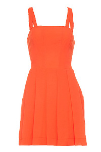 Cross Back Pleated Dress