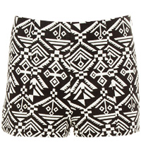 Tribal High Waisted Shorts