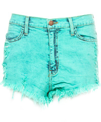 Distressed Dyed Cutoff Shorts