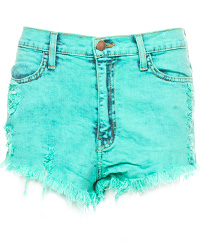 Distressed Dyed Cutoff Shorts